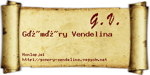 Gömöry Vendelina névjegykártya